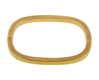 18k Yellow Gold Hinged Bangle Bracelet