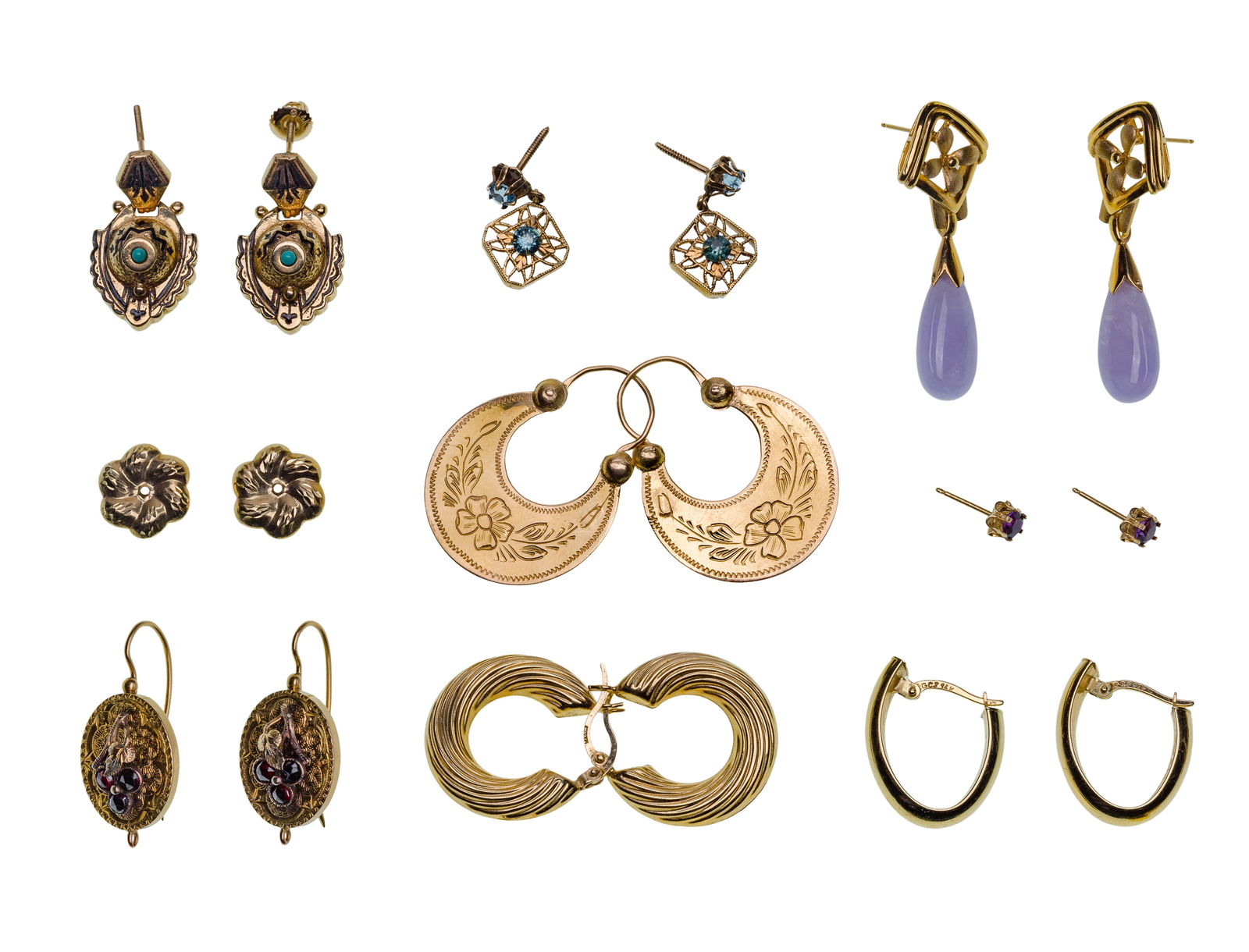14k Yellow Gold Earring Assortment (1 of 1)