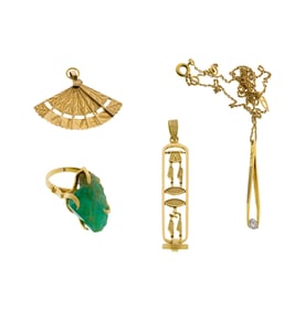 18k Yellow Gold Jewelry Assortment