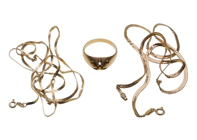 14k Yellow Gold Scrap Jewelry Assortment