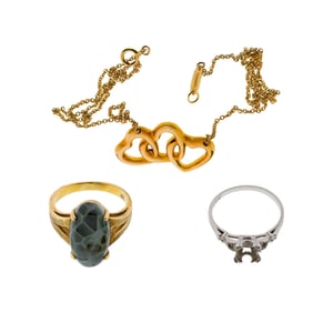 Platinum and 18k Yellow Gold Jewelry Assortment