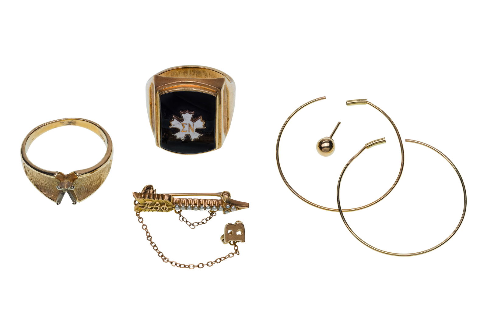 14k and 10k Yellow Gold Jewelry Assortment (1 of 1)