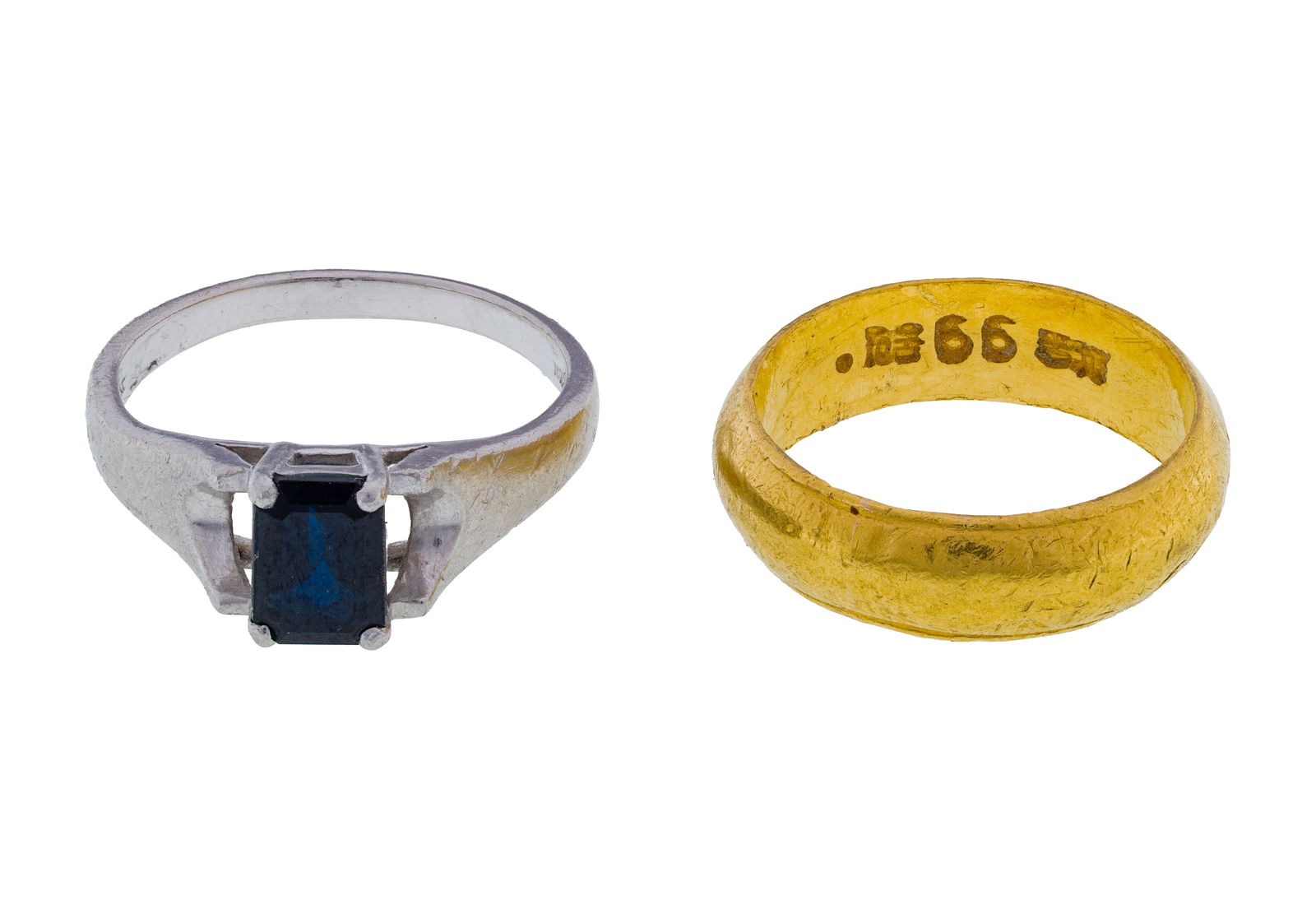 Platinum and 22k Yellow Gold Rings (1 of 2)