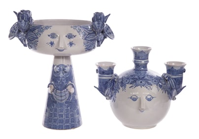 Bjorn Wiinblad (Danish, 1918-2006) Pottery Assortment