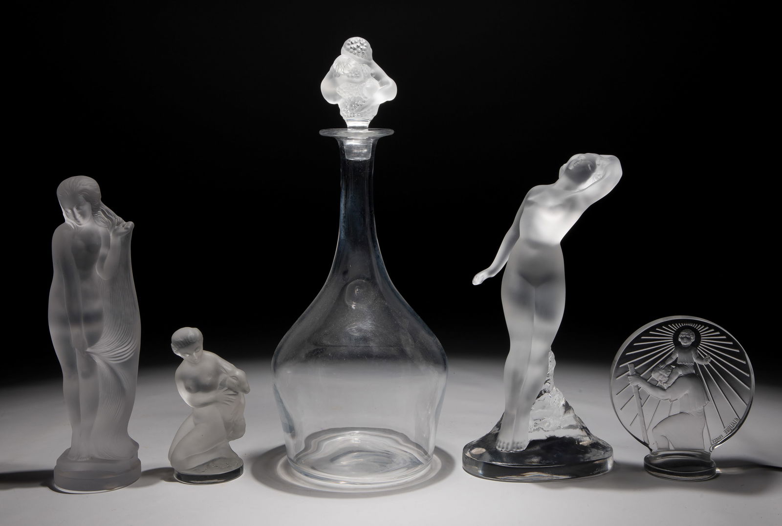 R. Lalique Car Mascot and Crystal Assortment (1 of 2)