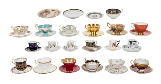 Porcelain Cup and Saucer Assortment