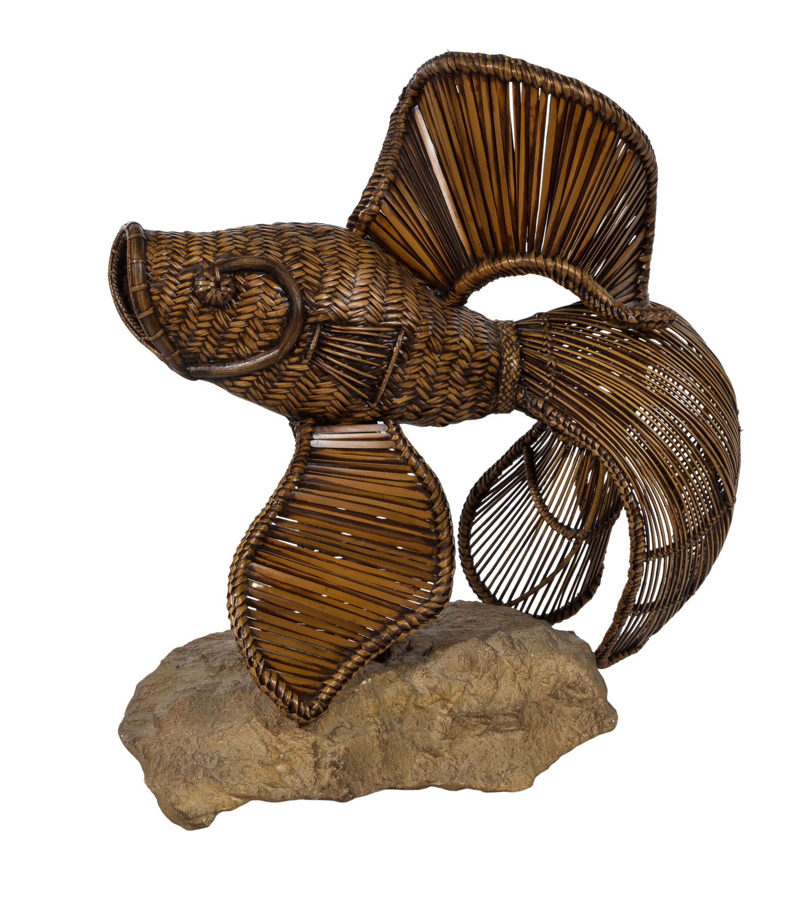 Wicker Fish Sculpture (1 of 2)