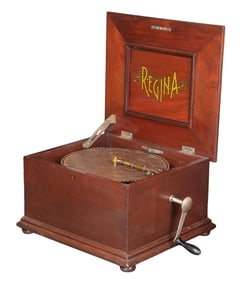 Regina Music Box and Disc Assortment