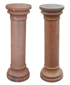 Neoclassical Style Marble Pedestals