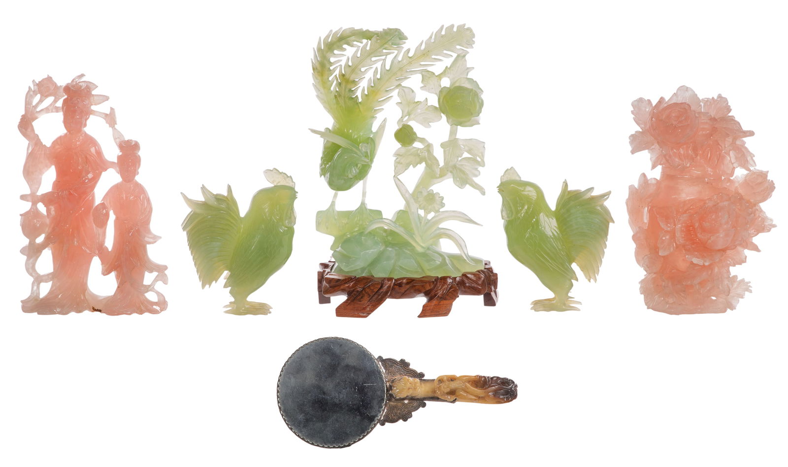 Asian Jadeite Jade Decorative Object Assortment (1 of 13)