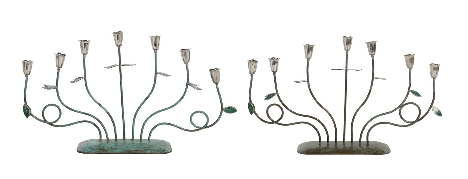 Emilia Castillo Sterling Silver and Bronze Candelabra (1 of 1)
