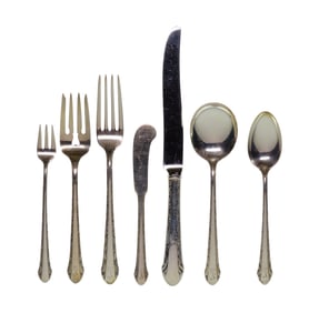Alvin Chased Romantique Sterling Silver Flatware Service