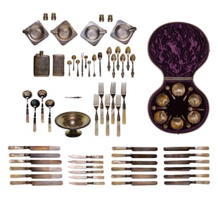 Sterling Silver and Silverplate Object Assortment