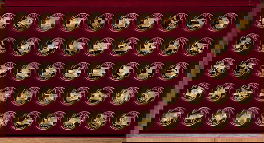 Franklin Mint Governor's Edition Silver Medal Set