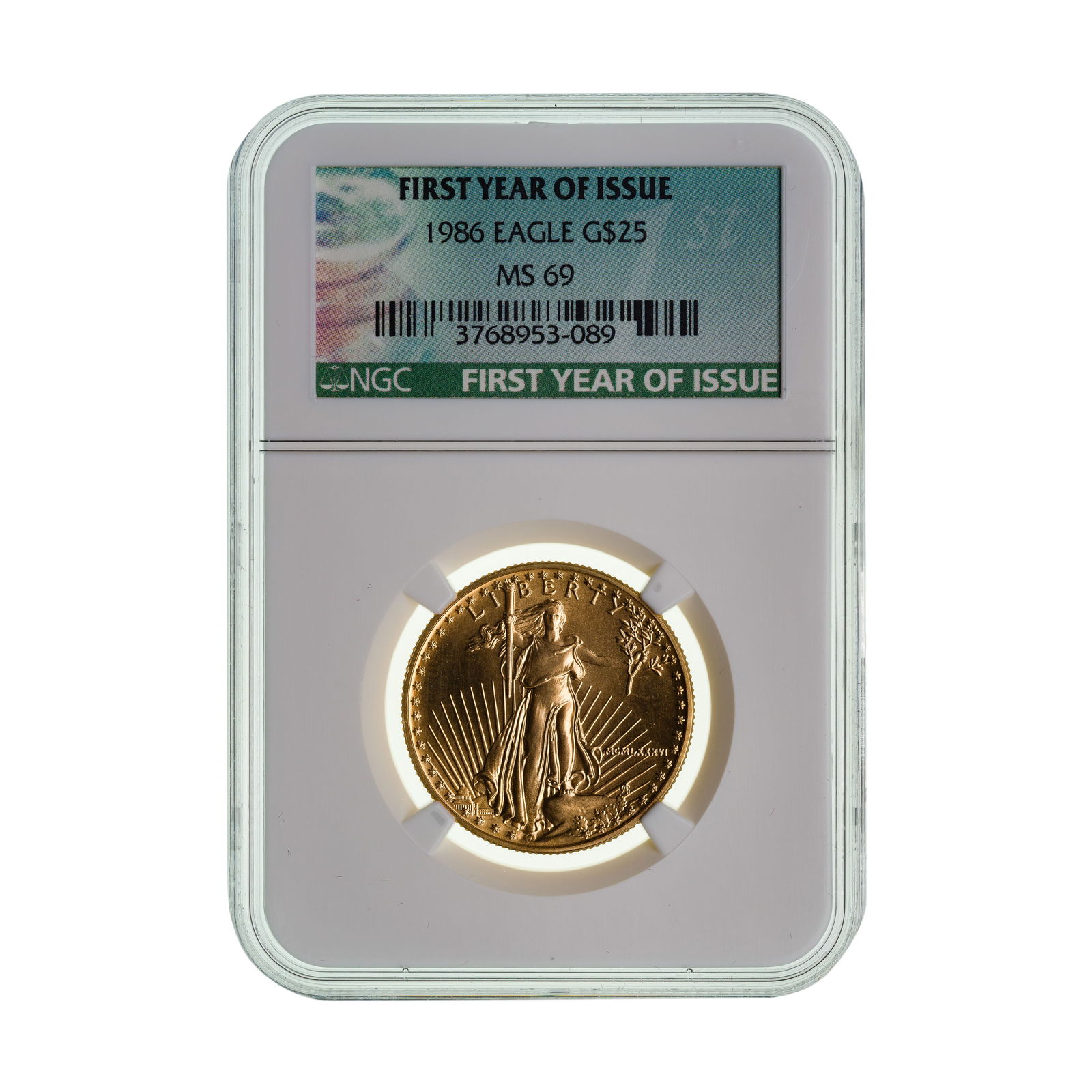 1986 $25 Gold Eagle MS-69 NGC (1 of 2)