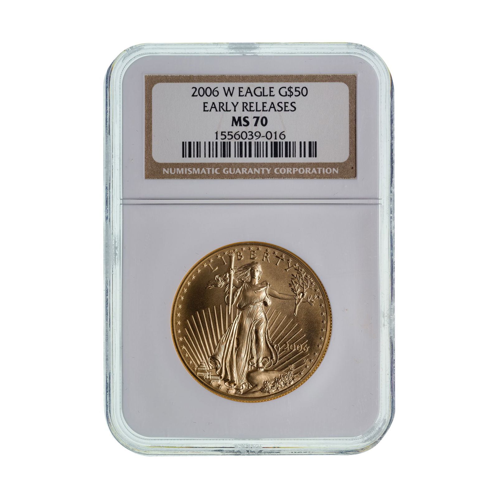 2006-W $50 Gold Eagle MS-70 NGC (1 of 2)