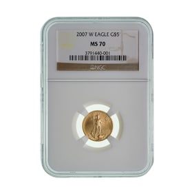 2007-W $5 Gold Eagle MS-70 NGC