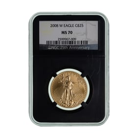 2008-W $25 Gold Eagle MS-70 NGC