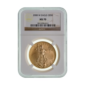 2008-W $50 Gold Eagle MS-70 NGC