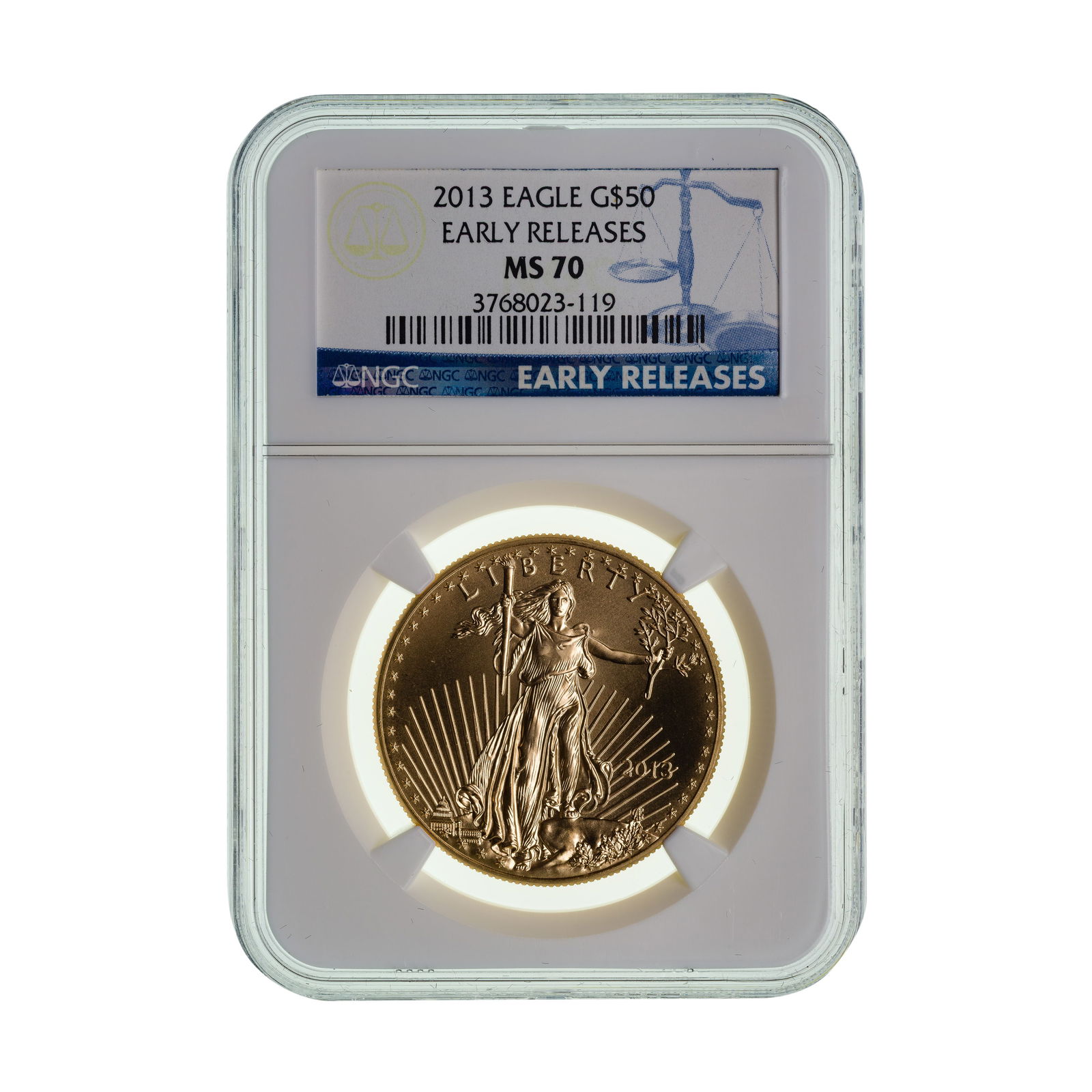 2013 $50 Gold Eagle MS-70 NGC (1 of 2)