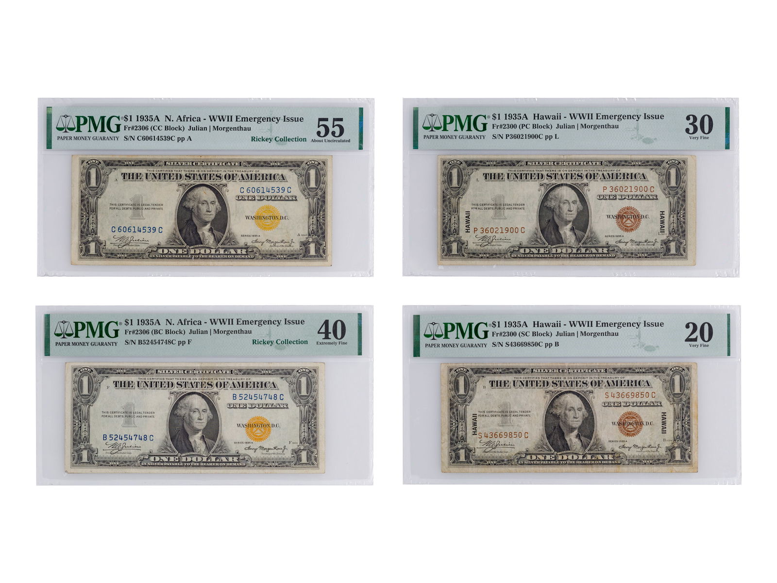 1935-A $1 Hawaii and North Africa Collection (1 of 2)