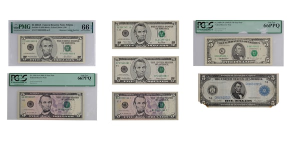 Small and Large Size Currency Assortment