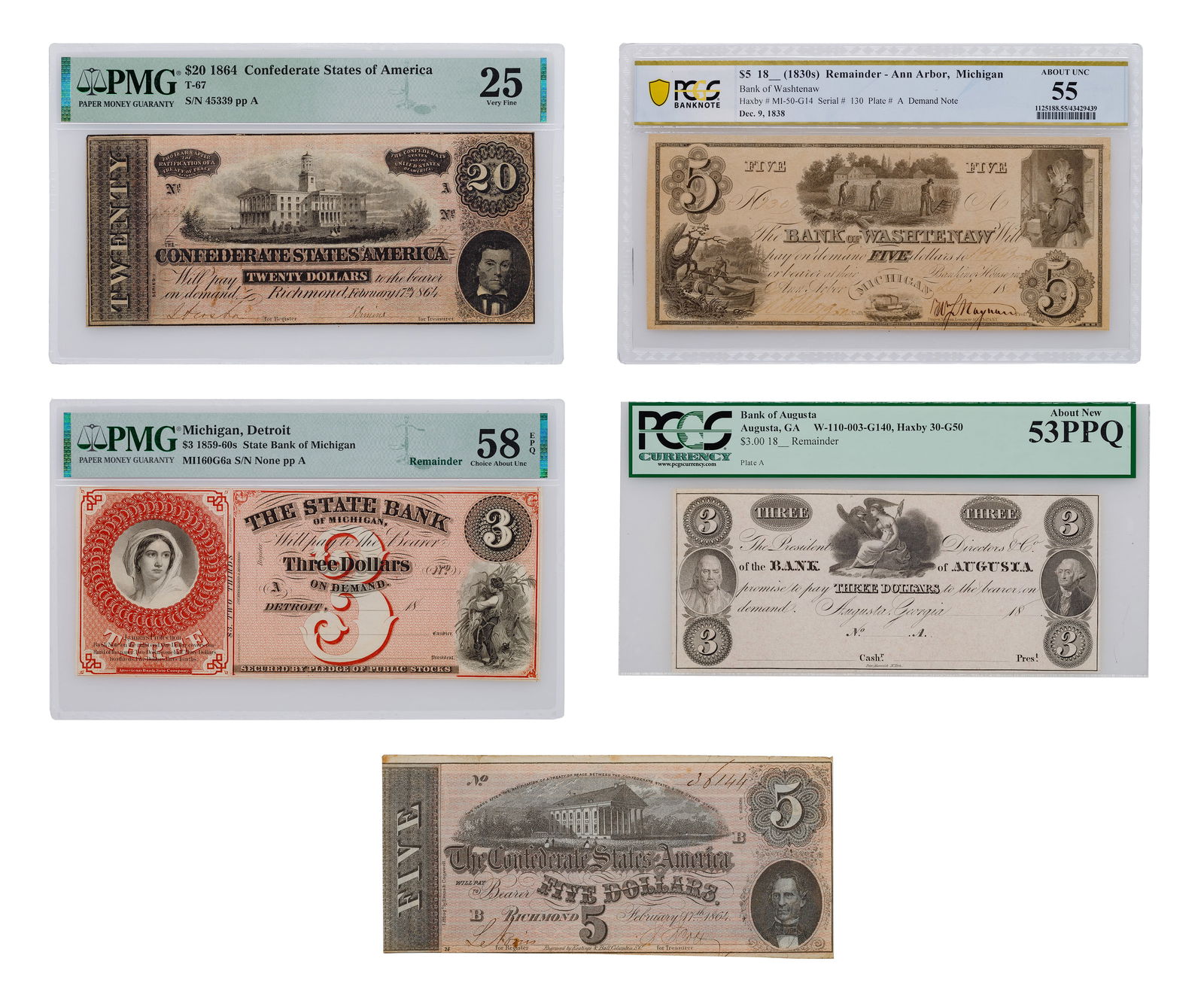 Confederate and Obsolete Notes (1 of 2)