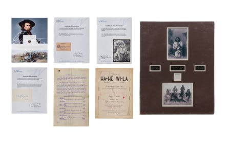 Native American Indian Wars Artifact and Ephemera Assortment