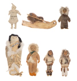 Native American Northwest Leather Doll Assortment