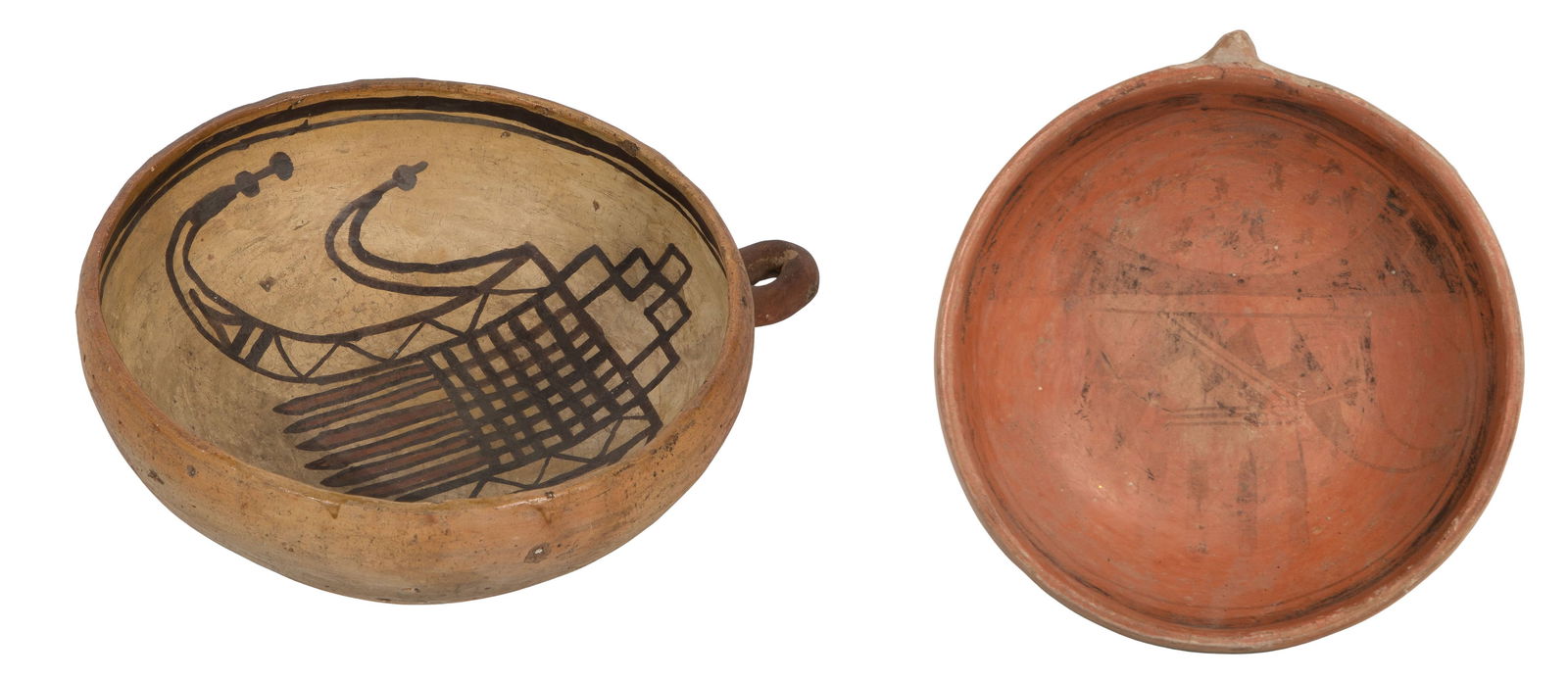 Attributed to Nampeyo of Hano (Hopi, 1859-1942) Polychrome Pottery Bowl (1 of 10)