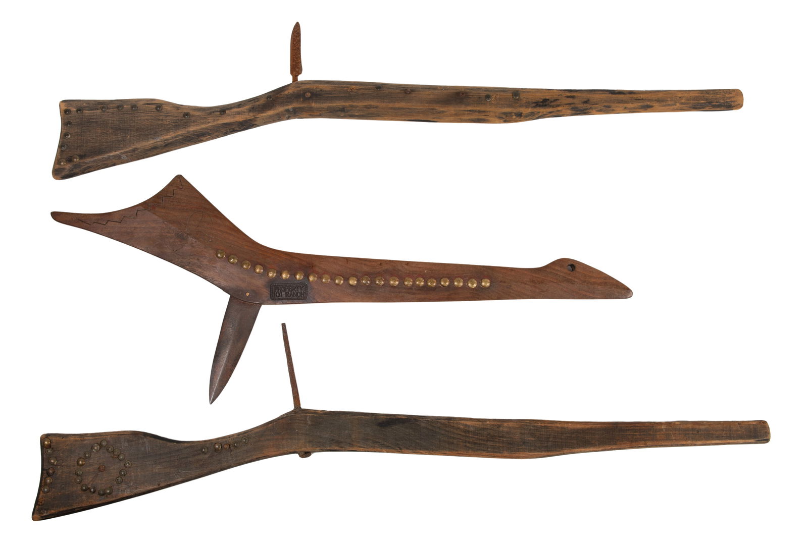 Native American Gunstock Style War Clubs (1 of 2)