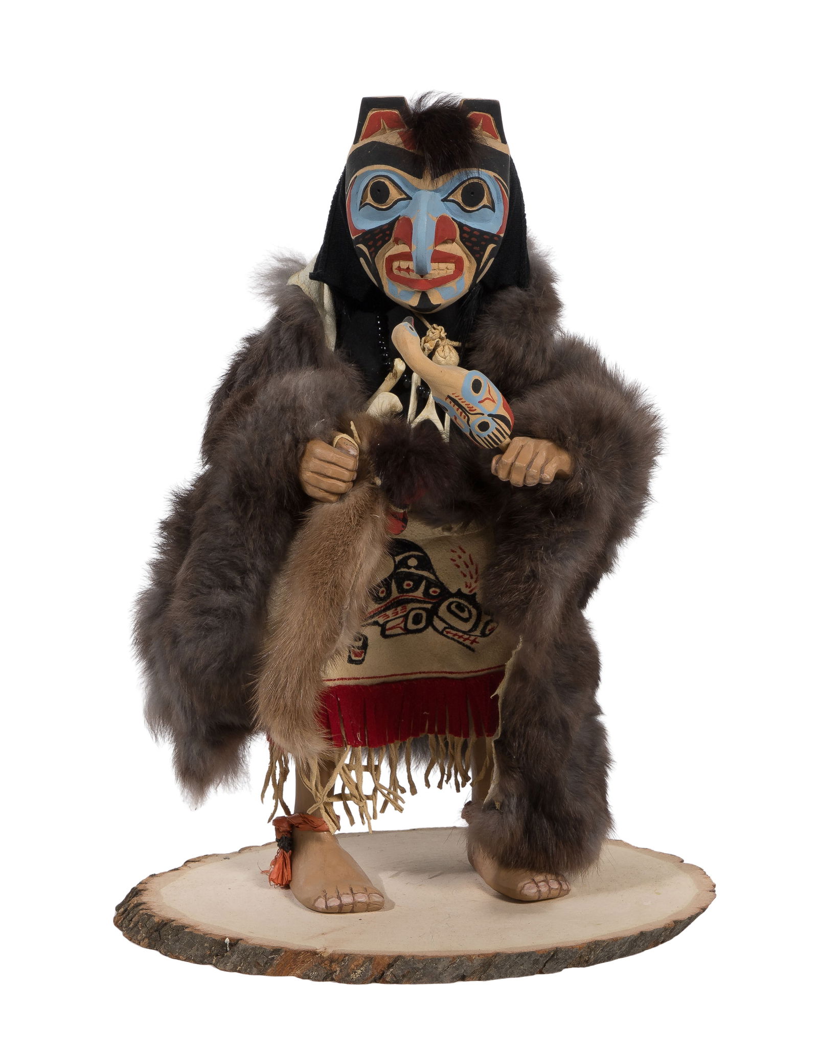 Shona-Hah / Mary Smith (Cherokee, 1912-1997) Native American Northwest Coast Kwakiutl Doll (1 of 3)