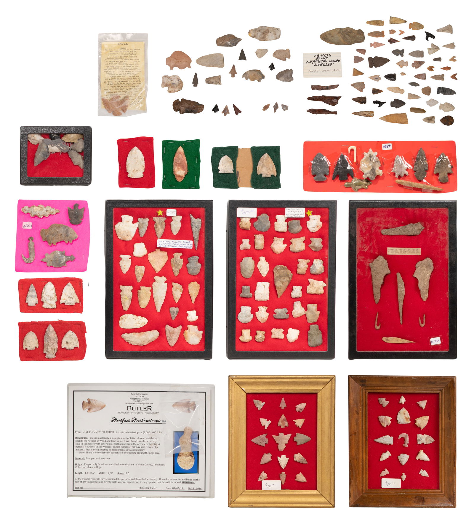 Native American Arrowheads and Tools (1 of 1)