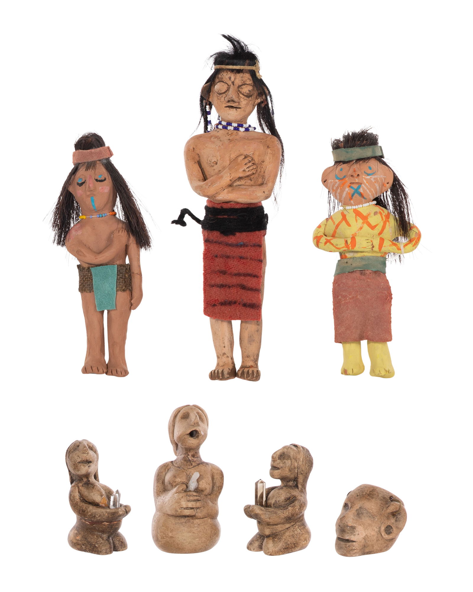 Native American Pottery Figure Assortment (1 of 2)