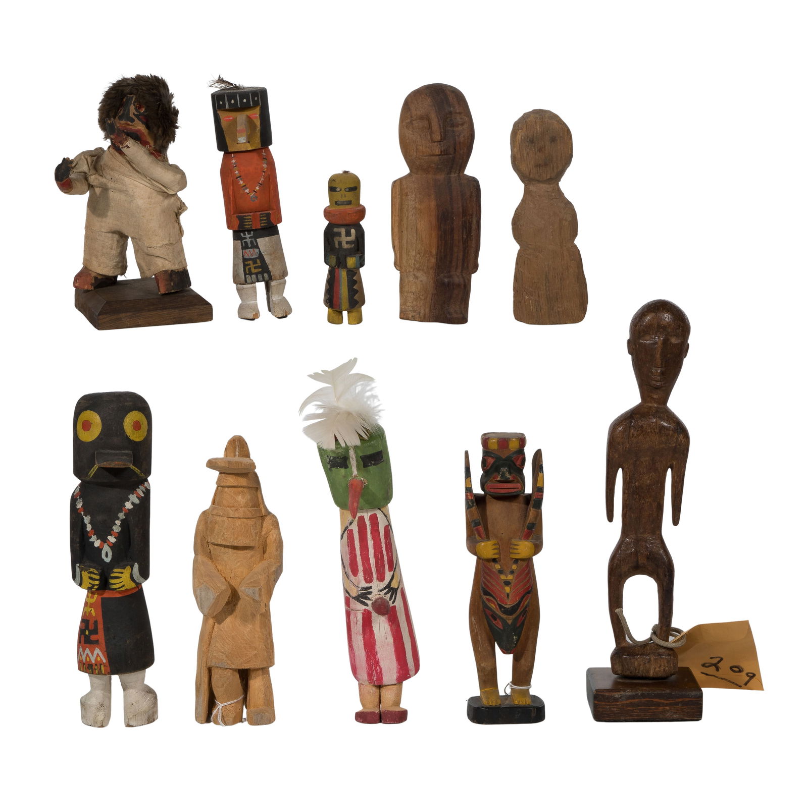 Native American / First Nations Carved Wood Figurine Assortment (1 of 1)