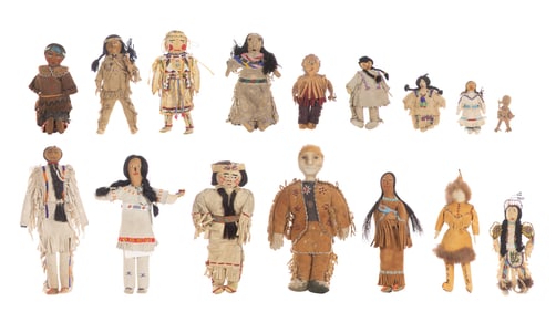 Native American Leather Doll Assortment