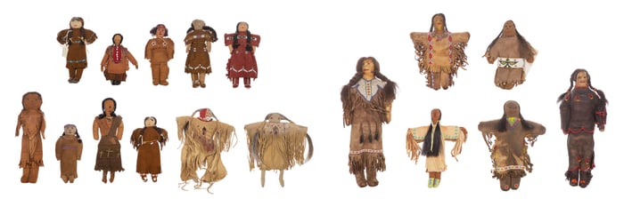 Native American Leather Doll Assortment