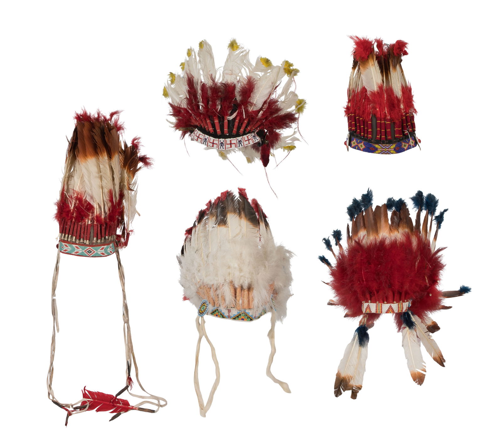 Native American Beaded Headdress Assortment (1 of 1)