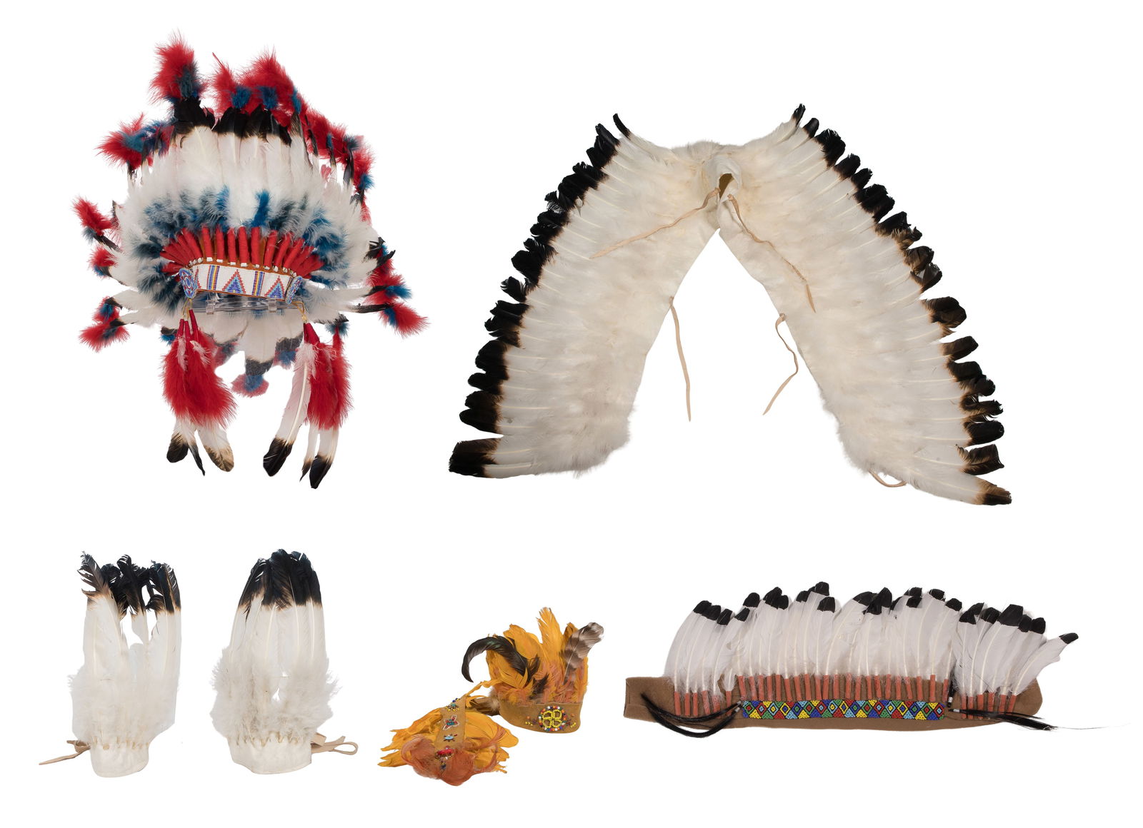 Native American Feathered Regalia Assortment (1 of 1)