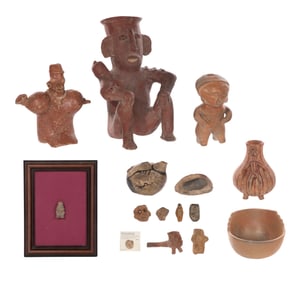 Ethnographic Pottery Style Pottery Assortment