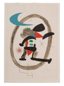 Joan Miro (Spanish, 1893-1983) "Arlequin Circonscrit" Lithograph
