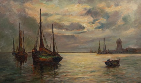 A. Prats (Continental School, 20th Century) Oil on Canvas
