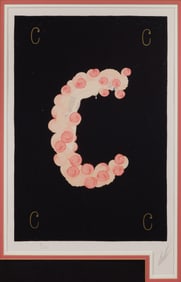 Romain de Tirtoff 'Erte' (Russian / French, 1892-1990) 'The Letter C' Lithograph