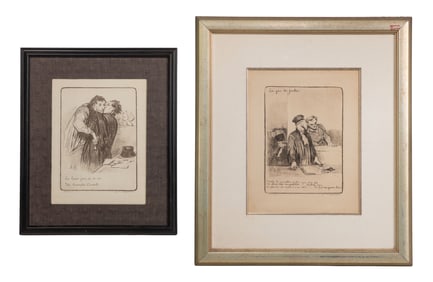 Honore Daumier (French, 1808-1879) Lithographs