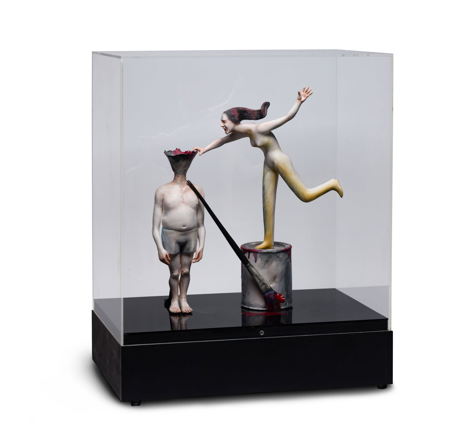 Patti Warashina (American, b.1940) 'Admonishment of the Paint Taker' Ceramic Sculpture (1 of 6)