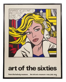 Roy Lichtenstein (American, 1923-1997) 'Art of the Sixties' Serigraph Poster