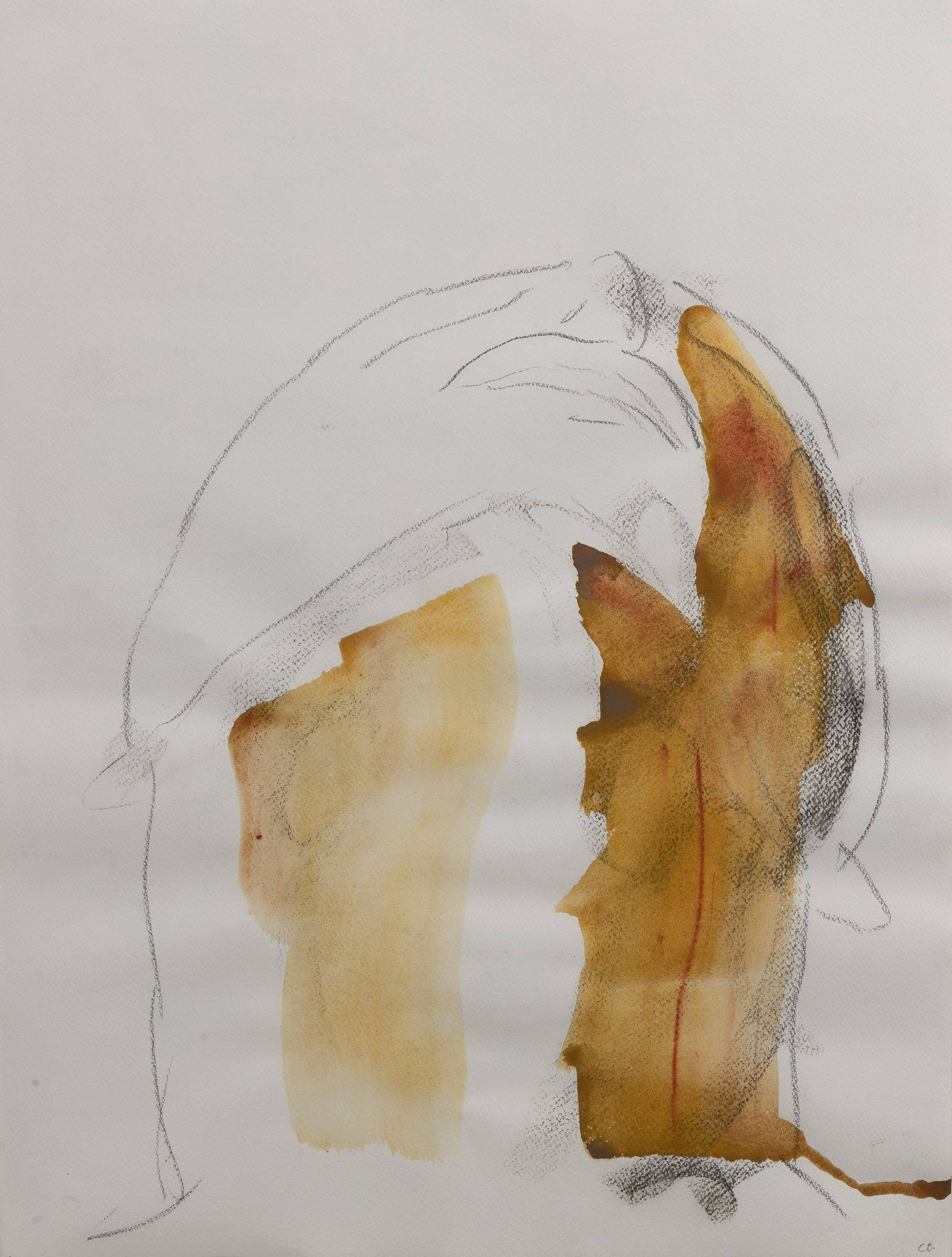 Claes Eklundh (Swedish, b.1944) Watercolor and Graphite on Paper: Claes Eklundh (Swedish, b.1944) Watercolor and Graphite on Paper Undated, initialed 'CE' lower right, float mounted within mat behind glass in a painted wood frame Property from: a Private