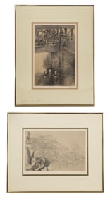 Peter Milton (American, b.1930) 'The Jolly Corner' Etchings