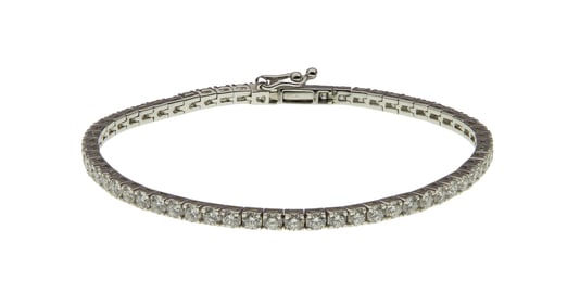 Ross-Simons 14k White Gold and Diamond Bracelet