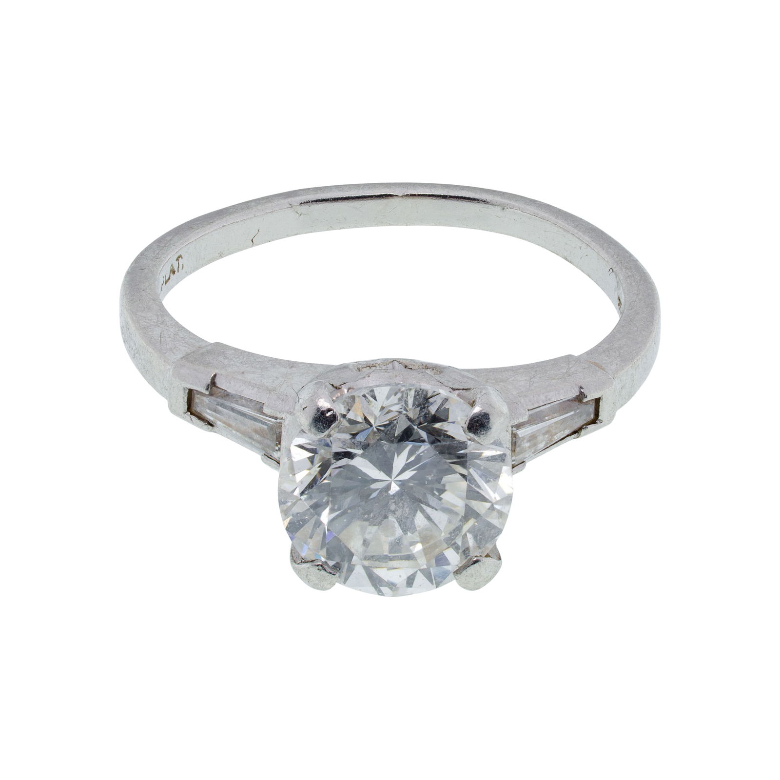 Platinum and 2.09 Carats Diamond Ring (1 of 5)